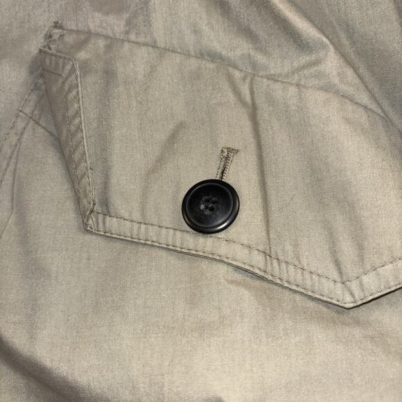 Vintage Men’s Towne By London Fog Leather Collar Fall Jacket Large Beige - Picture 3 of 11